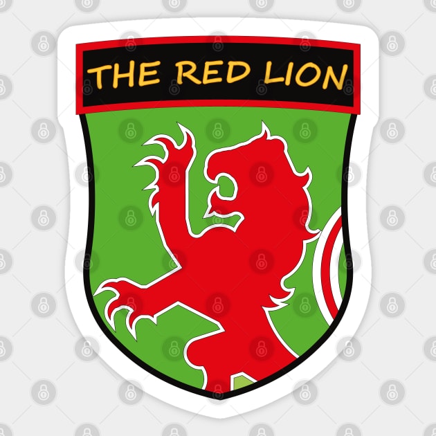 The Red Lion Sticker by GilbertoMS